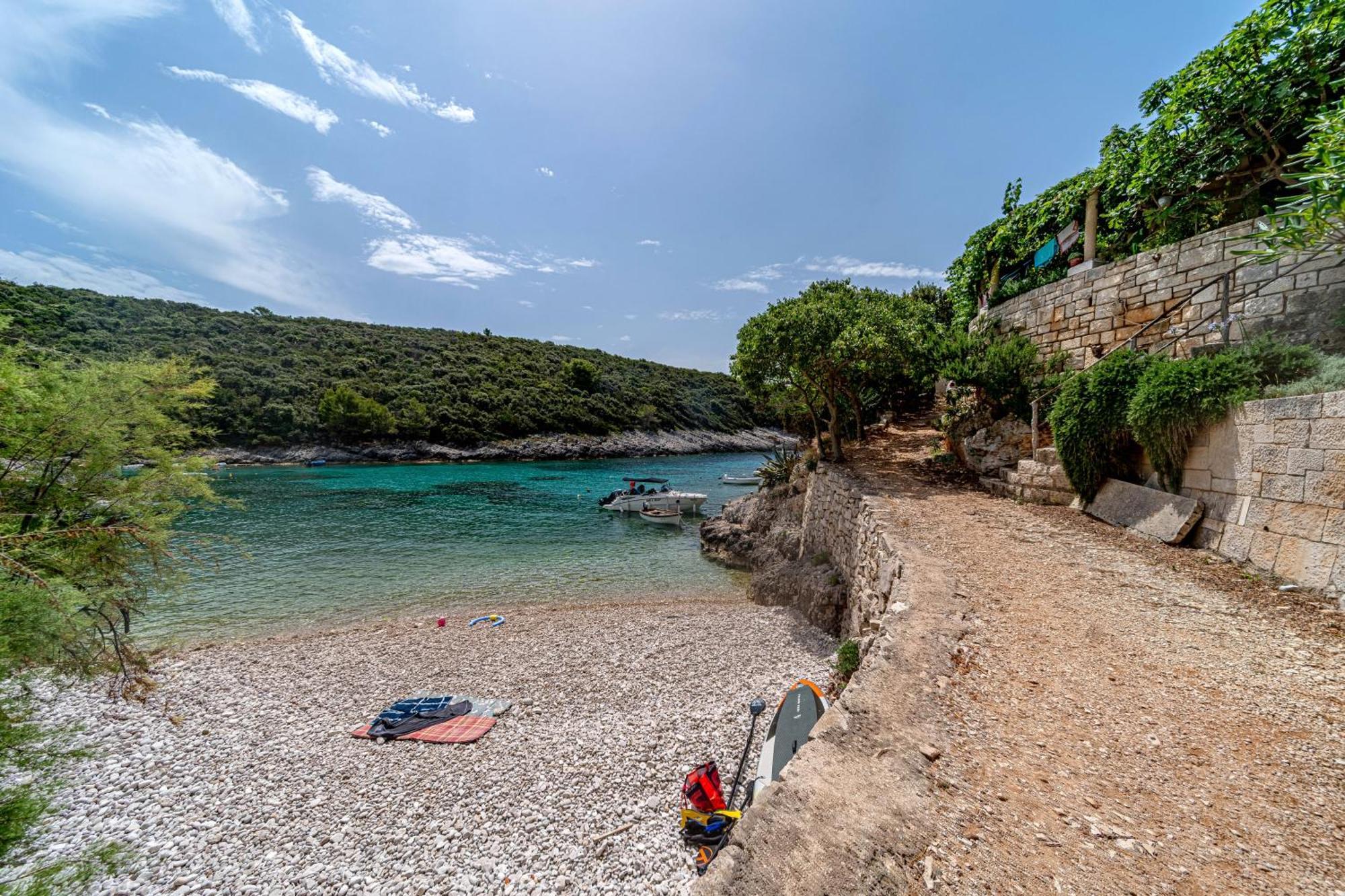 Seaside House For Families With Children Cove Rasohatica, Korcula - 4386 Lumbarda Exterior foto